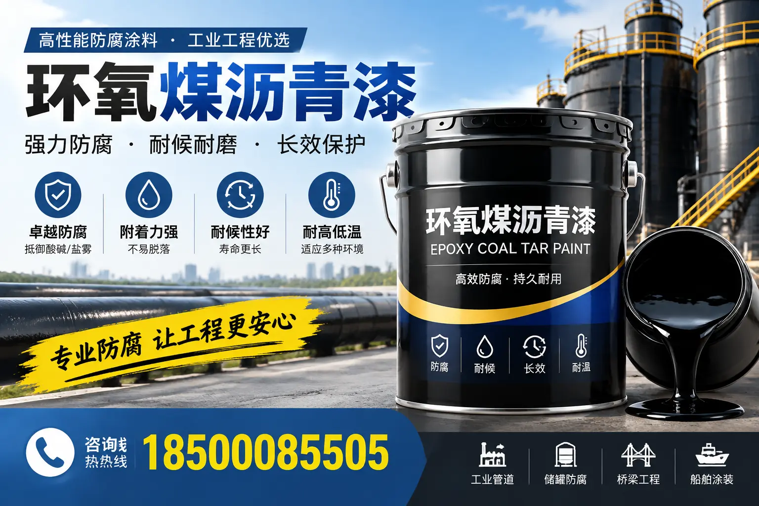 环氧煤沥青漆的施工方法与注意事项,确保在潞州顺利完成